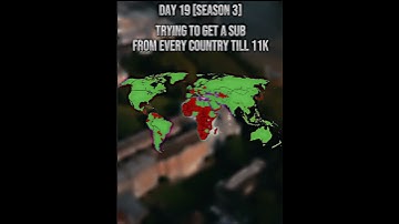 Trying To Get A Sub From Every Country Till 11K,Day 19#geography #countries #edit #shorts #subscribe