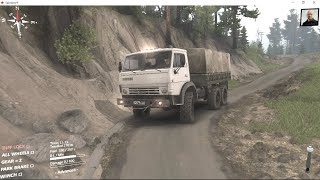 spintires aftermath plaza kamaz truck [the hill map]