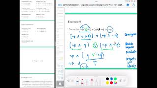 9 - (Example 9-11) Proving Logical Equivalence Using Laws