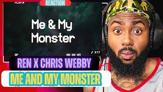 Inpatient (Ren x Chris Webby) - Me and My Monster (Lyric Video) | FIRST REACTION