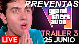 HOY tendremos el TRAILER 3 de GTA 6? ¡RESERVANDO AHORA! + Sorteos (en Directo)