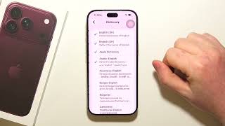 How To Add/Remove Dictionaries on iPhone 18 Series, Pro, Pro Max screenshot 3