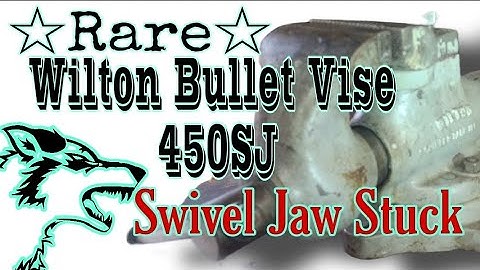 #122 ☆ Stuck Swivel Jaw ☆ Rare Vise - Wilton Bullet 450SJ w/Dynamic Jaw No. 101032