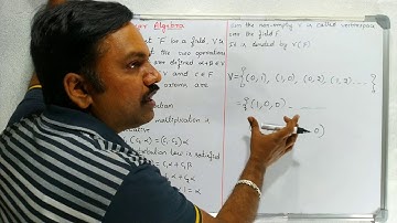 Linear Algebra part 1| Definition of Vector space