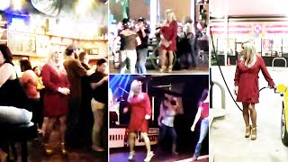Crossdresser Tgirl Public Crowds Speaking Bars Dancing