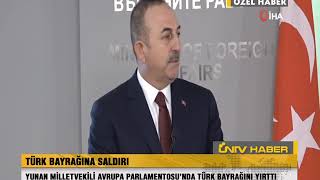 Türk Bayrağina Saldiri