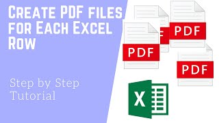 Create PDF files for each Excel Rows by using Macros