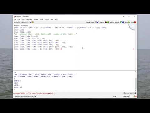 Scheme Lists - Using car & cdr to access elements in a list