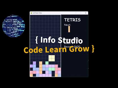Learn to Create Tetris Game in Python using pygame | Python small game Project for beginners #python
