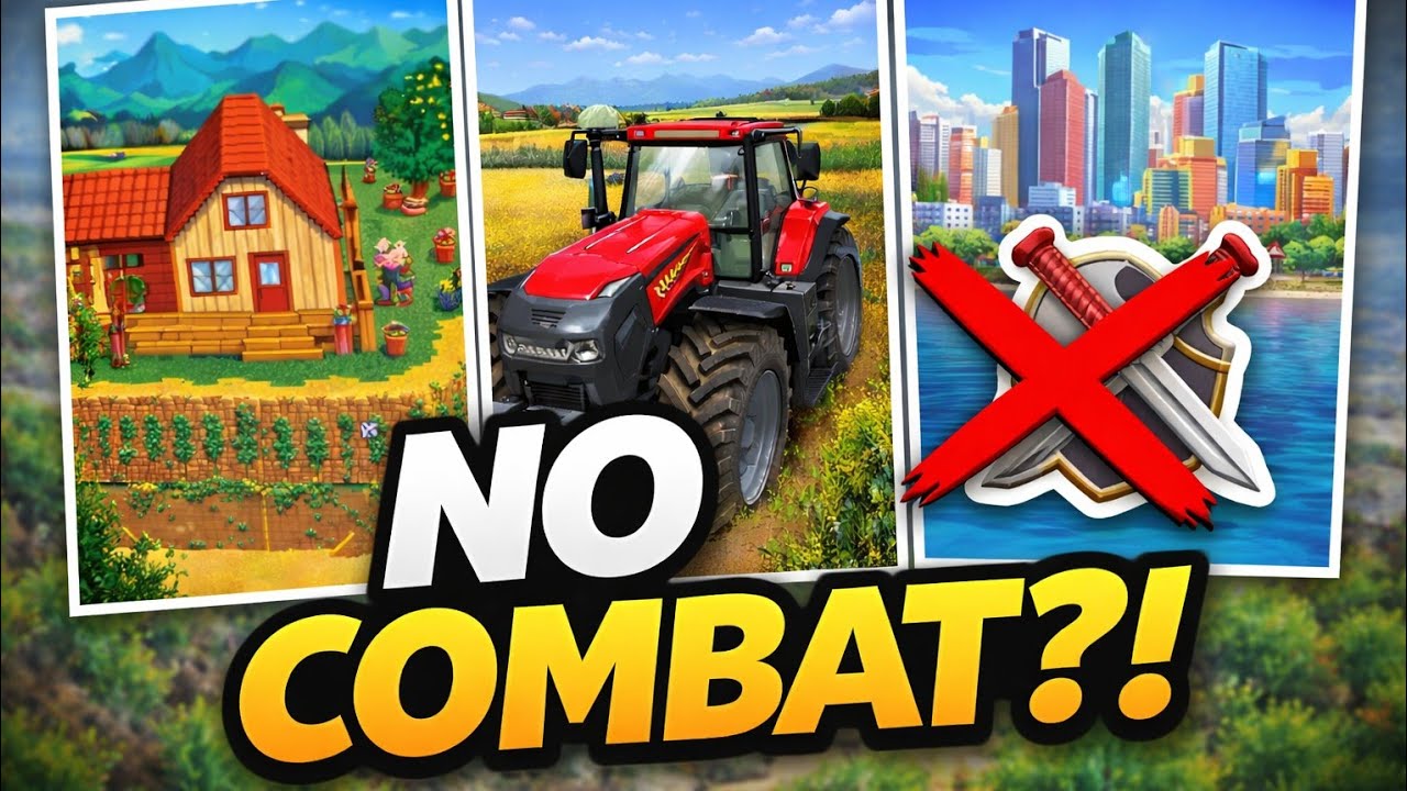 Top 10 NON VIOLENT Games That Are Actually Fun (No Combat!) - YouTube
