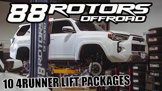 10PACK OF TOYOTA 4RUNNER LIFT PACKAGES WITH SUSPENSION LIFTS