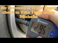 Air Pressure & Tread Depth check in tata tiago using Michelin