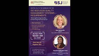 Webinar Recording -  ISO 9001: 2026 Quality Management Systems – Requirements
