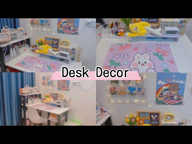 Desk Decor + Shopee Haul????|TRANG TRÍ BÀN HỌC CÙNG MÌNH ♡| Nhật ký ...