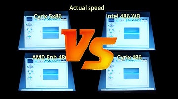 Intel 486 vs AMD 486 vs Cyrix 486 vs Cyrix 5x86. Socket 7 & Socket 3 100MHz (ish) x86 CPU challenge.