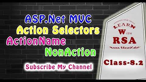 #8.2 What Are  Action Selectors In ASP.NET MVC For Beginners In Hindi / Urdu