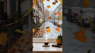 ☕ Cozy Autumn Café – Smooth Jazz Piano & Rain Sounds for Relaxing, Studying & Working 🍂