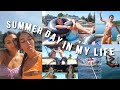 a summer day in my life! | boating, swimming, friends