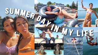 a summer day in my life! | boating, swimming, friends