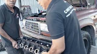 TOYOTA LANDCRUISER 1HD-T ENGINE TOP OVERHAUL