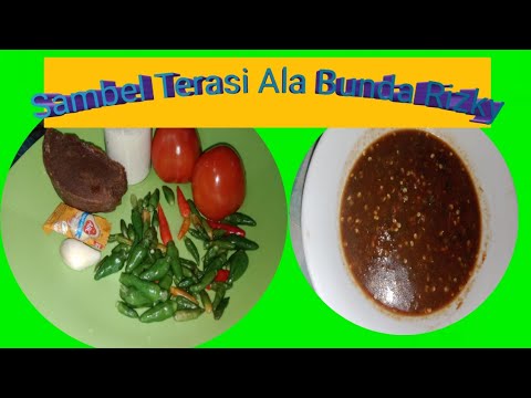 CARA MUDAH MEMBUAT SAMBEL TERASI | #tutorial #resep