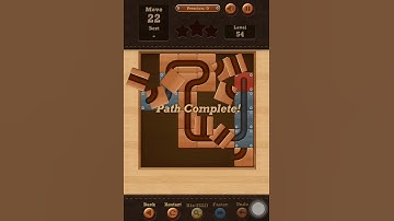 Roll the Ball slide puzzle Premium O Pack Level 54 Solution