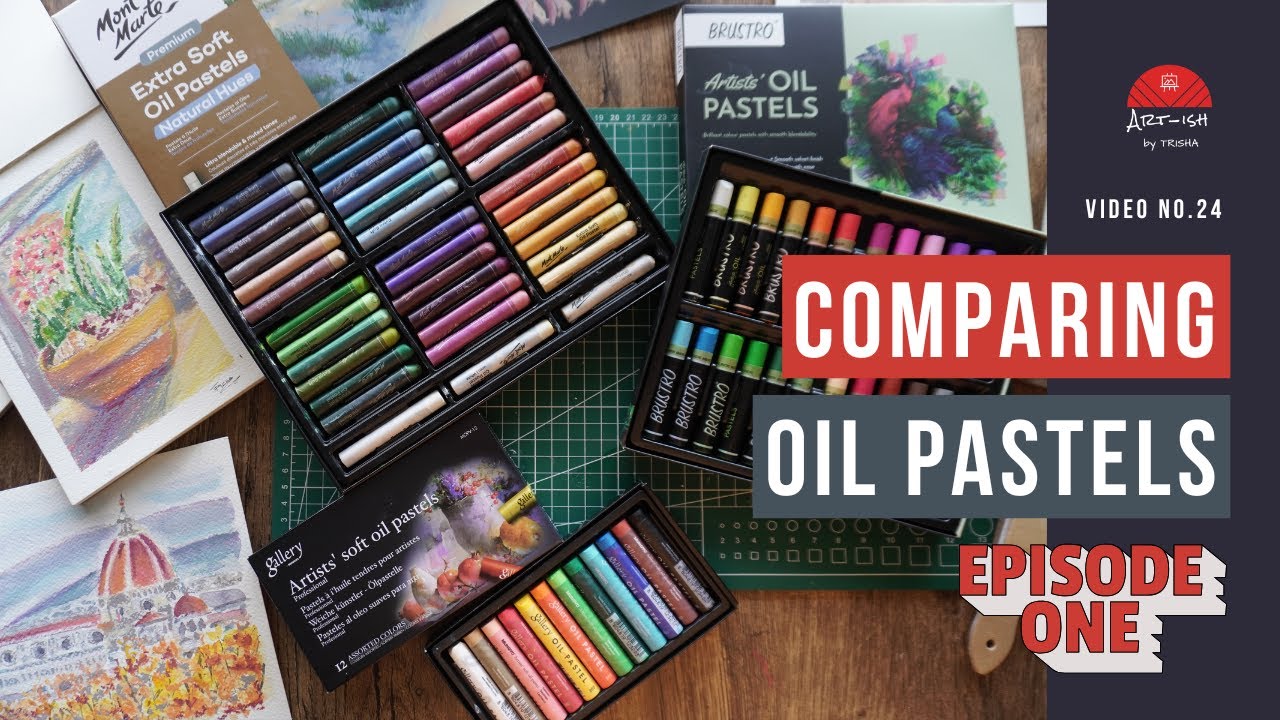 3 Oil Pastel Brands Compared: Mungyo, Brustro, Mont Marte | Episode 1: Price + Packaging Breakdown