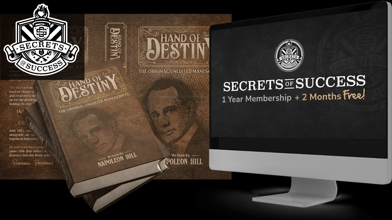 'Secrets Of Success' Membership Site Walk-Thru - Authors Like Napoleon Hill and Earl Nightingale