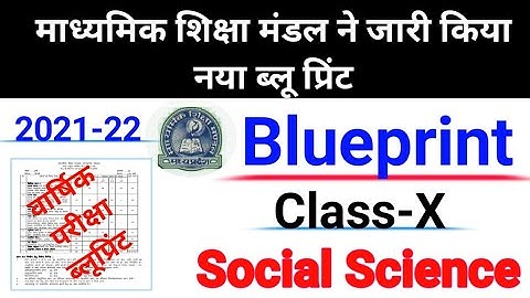 10th class social science || mp board blueprint 2021 class 10 pdf