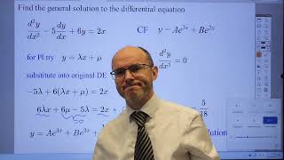 Second Order non-homogeneous Differential Equations - methods of finding a Particular Integral