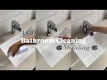 BATHROOM DEEP CLEAN 🫧 | CLEANING MOTIVATION | ASMR | RESET | CALMING ✨*no talking*
