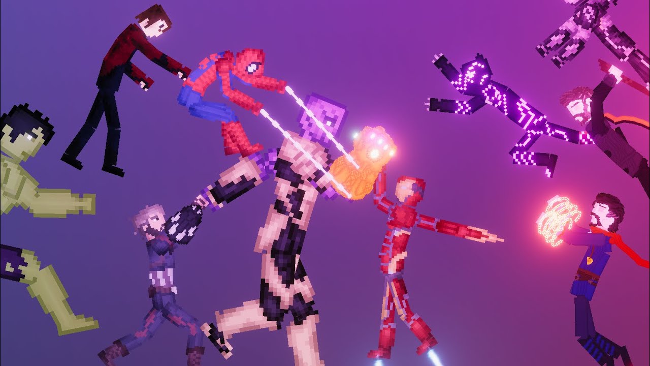 Avengers VS Thanos Infinity War in People Playground