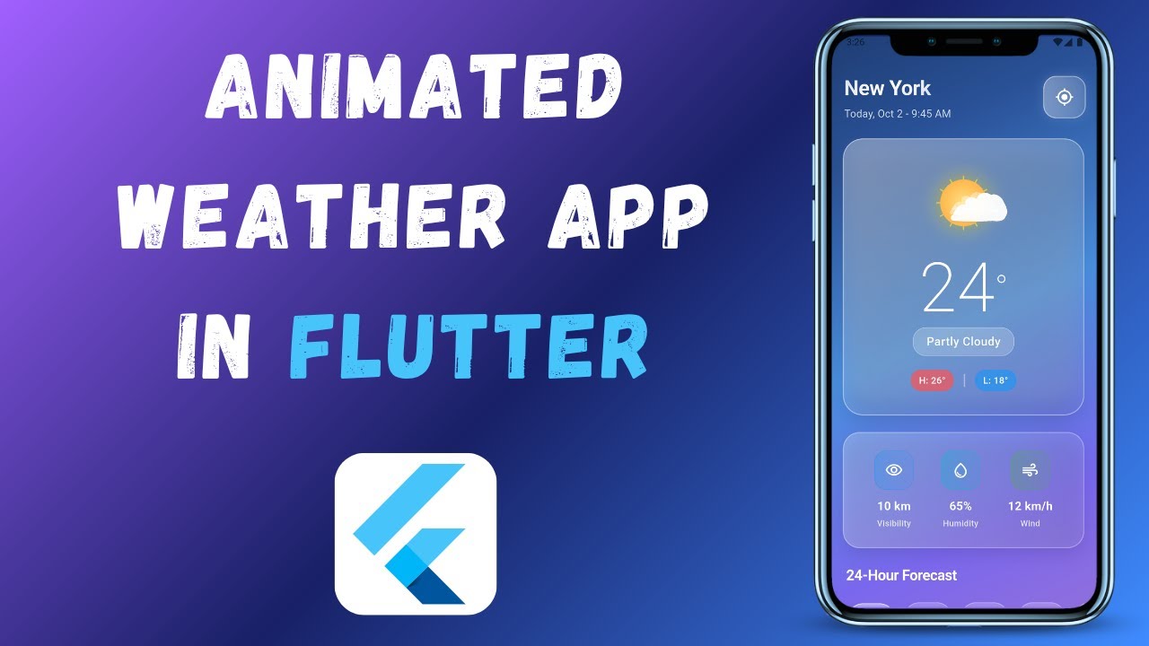 Animated Weather App In Flutter | Modern Weather App - YouTube