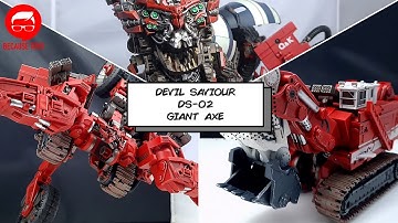 Devil Saviour DS-02 Giant Axe NOT ROTF Scavenger Transformation