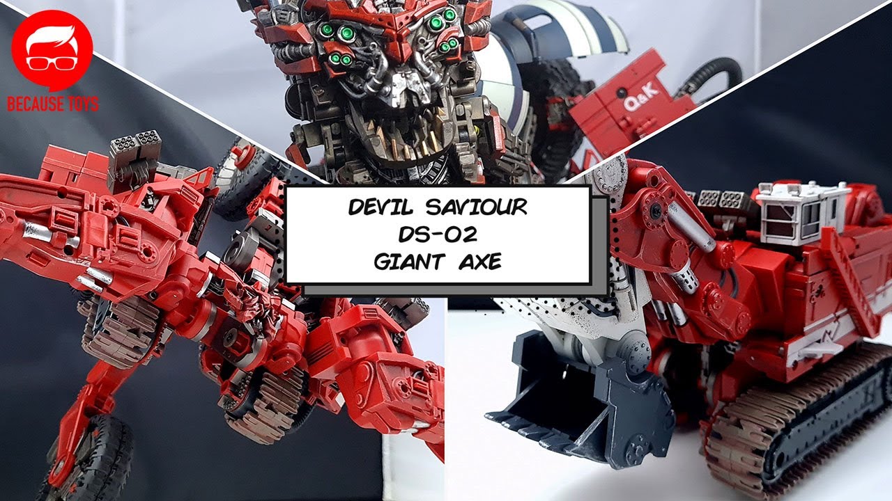 Devil Saviour DS-02 Giant Axe NOT ROTF Scavenger Transformation
