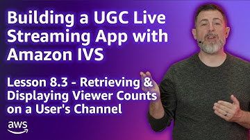Build a UGC Live Streaming App with Amazon IVS: Displaying Viewer Counts on a Channel (Lesson 8.3)