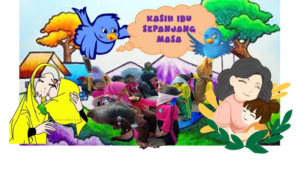 KASIH IBU (LIRIK)- Lagu Anak - YouTube