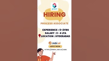 "Process Associate at Genpact | 0-2 Years of Experience | Fuel Your Career!"