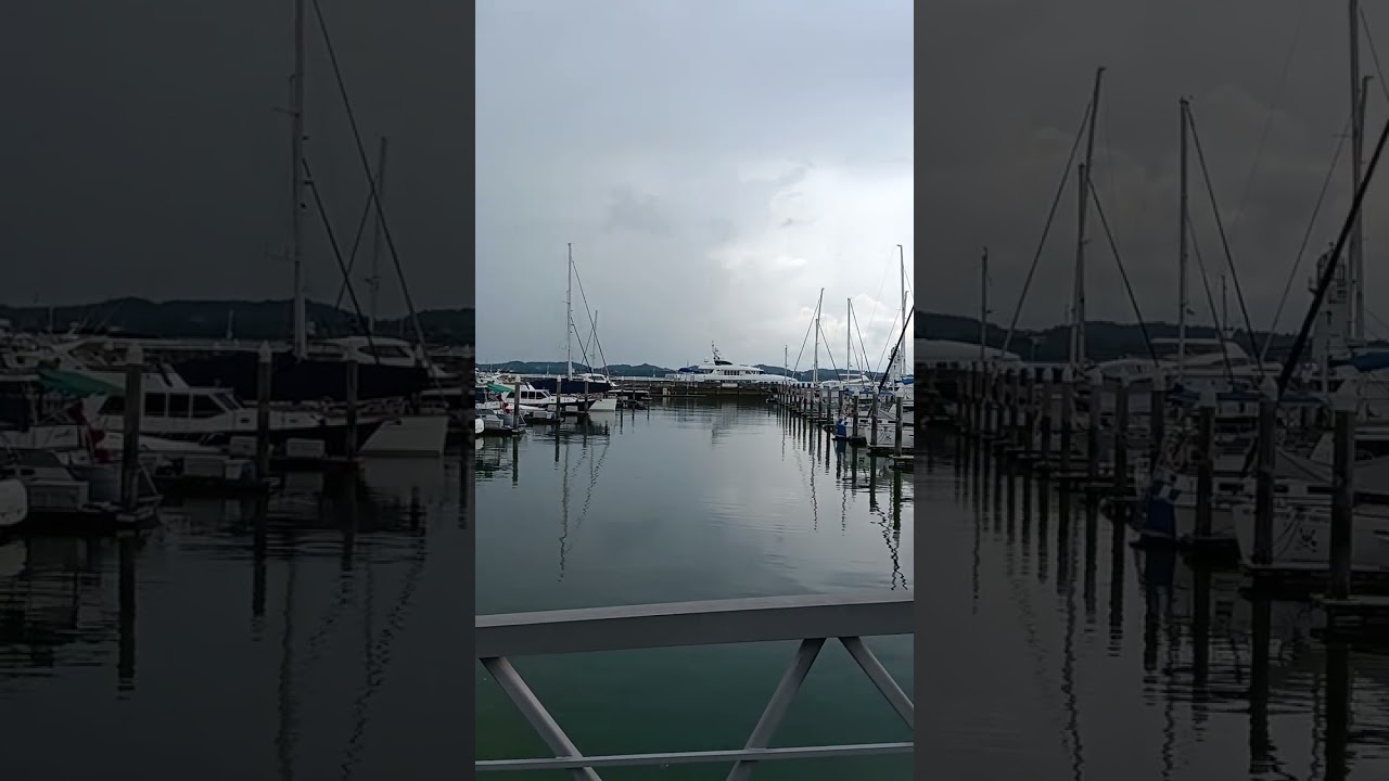 Tour Around Raffles Marina Singapore | Beautiful Yachts, Boats & Country Club Views