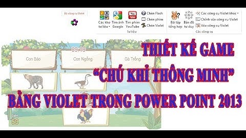 Bài 6: Hướng dẫn làm game CHÚ KHỈ THÔNG MINH bằng Violet trong PowerPoint | Kỹ Năng CNTT