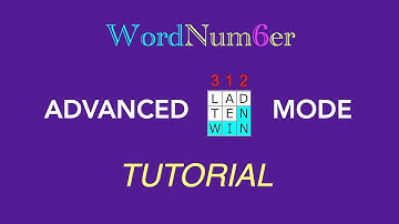 WordNumber word puzzle Advanced Mode Tutorial (wordnumber.org)