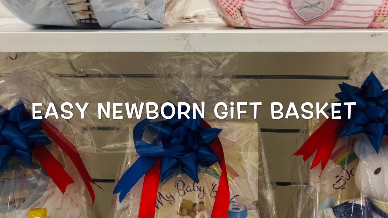 Easy DIY Newborn Baby Gift Basket YouTube