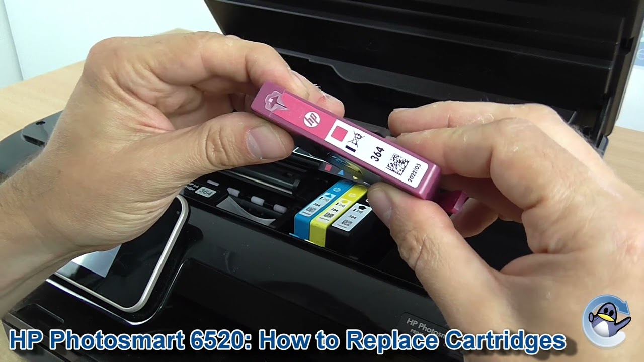 Photosmart 6520: How to Change/Replace - YouTube