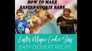 HOW TO MAKE EASTER COOKIE BARS | HOW TO MAKE MAGIC COOKIE BARS | DESSERT RECIPES