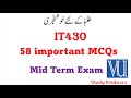 IT430 MidTerm Exam IT430 Exam MidTerm IT430 Exam VU IT430 MidTerm VU IT430 VU