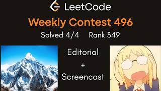 LeetCode Weekly Contest 496 Editorial + Screencast (silly mistakes!)