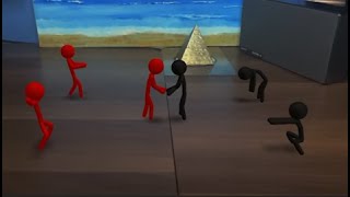 AR Stickman Breakdance Battle - 🎵 KNoTe - D.W.A