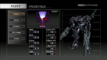 Armored core 4: Prometheus Paint Data