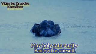 Greeting Happy blessed rainy day to all people of my country