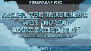 asking the tsunderes: &quot;why did you start dating me&quot; | fluff | ft. kuroken, bokuaka, kagehina | (1/3)